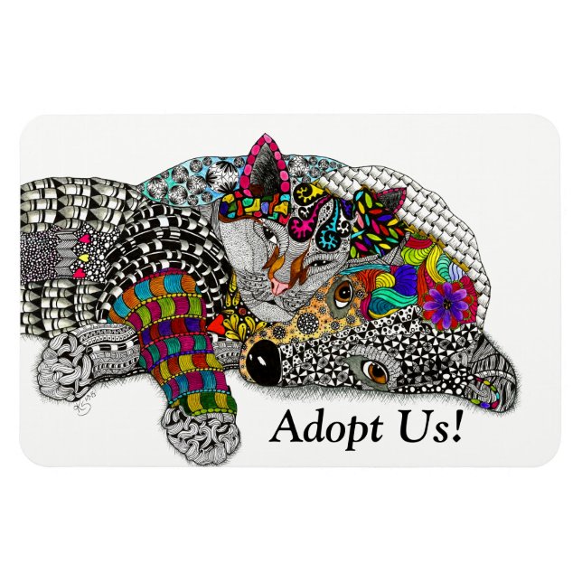 Imán Magnate para perros y gatos 3"x4" (Horizontal)