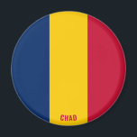 Imán Magnate patriótico chadiano con encanto<br><div class="desc">"Métalo" Encantador Magnet Patriótico Chad. ¡Pon algo de amor por Chad en tu frigorífico o en cualquier superficie magnética con este imán de bandera de Chad vibrante! Con los colores vivos de la bandera de Chad, este imán es la manera perfecta de mostrar tu amor por Chad de una manera...</div>