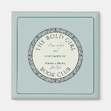 Magnate personalizado de Book Club Blue