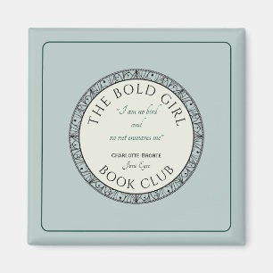 Imán Magnate personalizado de Book Club Blue