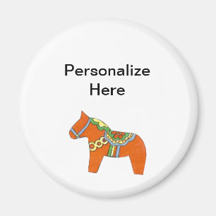 Imán Magnate personalizado de caballo Red Dala