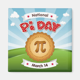 Imán Magnate Pi Day