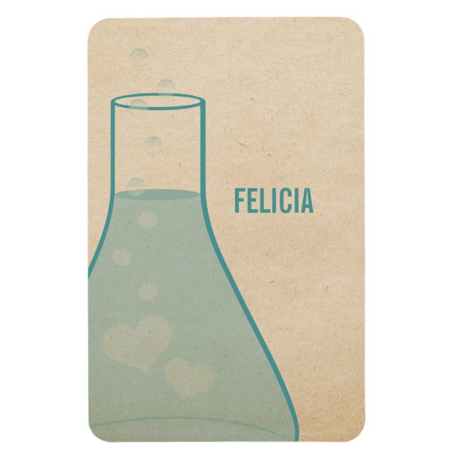 Imán Magnate Premium Beaker Whimsical, Verde azulado (Vertical)