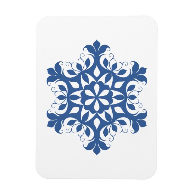 Imán Magnate Premium Blue Snowflake (Vertical)
