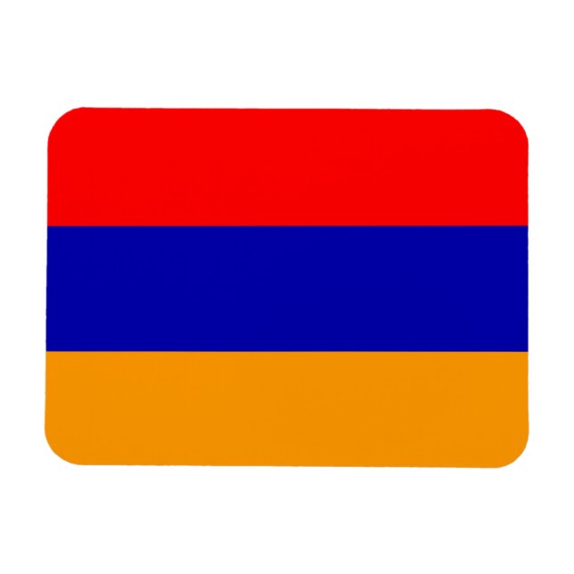 Imán Magnate Premium de Bandera de Armenia (Horizontal)