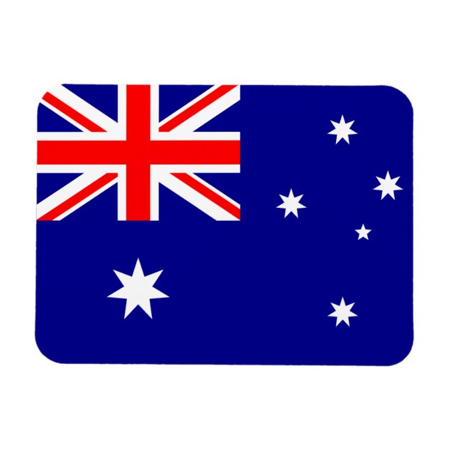 Imán Magnate premium de bandera de Australia (Horizontal)