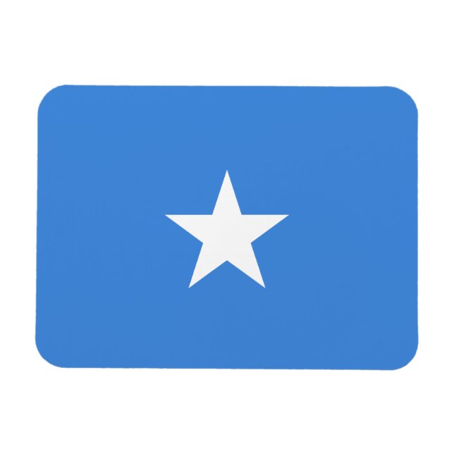 Imán Magnate Premium de Bandera de Somalia (Horizontal)