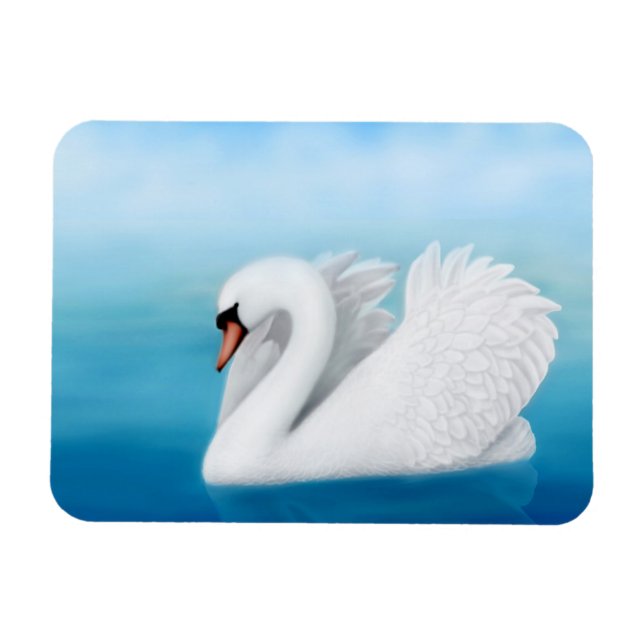 Imán Magnate premium de cisne solitario (Horizontal)