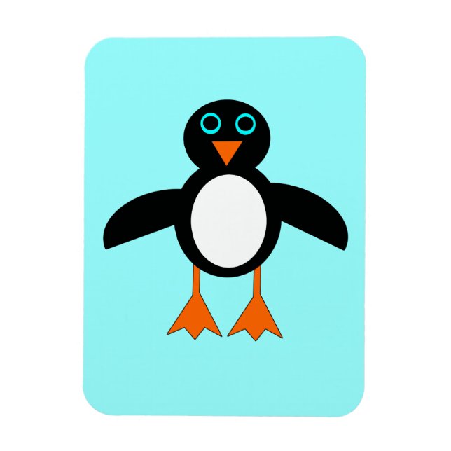 Imán Magnate premium de pingüino cúcido (Vertical)