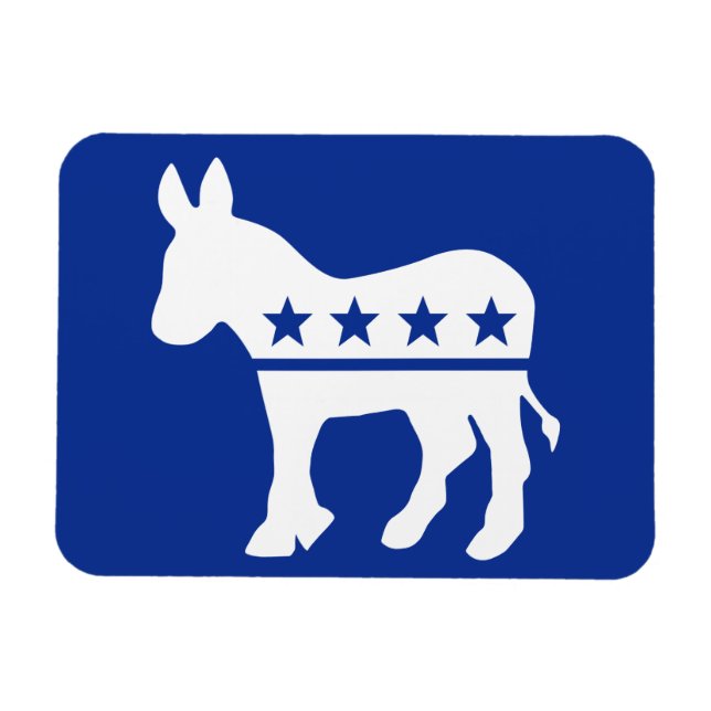 Imán Magnate premium Demócrata Donkey (Horizontal)