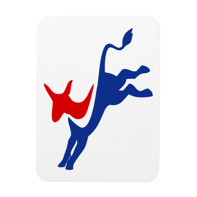 Imán Magnate premium Demócrata Donkey (Vertical)