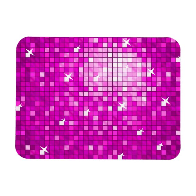 Imán Magnate premium Disco Tiles rosa (Horizontal)