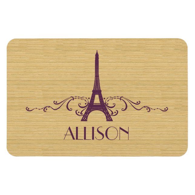 Imán Magnate premium Purple French Flourish (Horizontal)