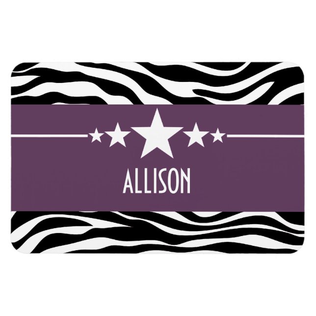 Imán Magnate Purple Sassy Star Zebra Premium (Horizontal)