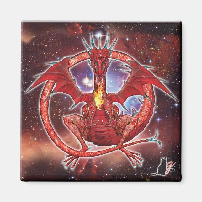 Imán Magnate Pyrope Cosmic Dragon (Frente)