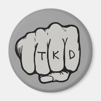 Magnate redondeado de puño TKD
