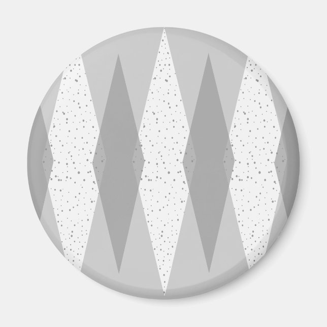 Imán Magnate redondo grisáceo moderno de mediados de si (Frente)