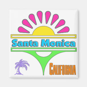 Imán Magnate "Santa Mónica Colorida 1"
