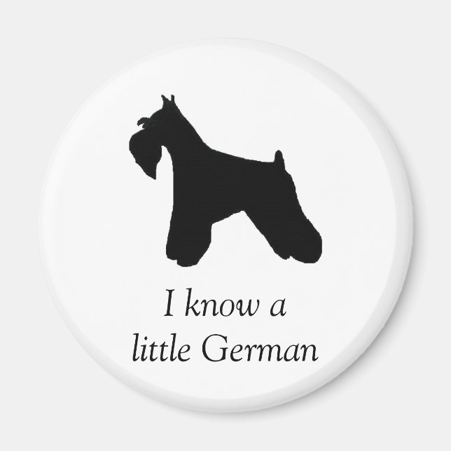 Imán Magnate Schnauzer en miniatura (Frente)