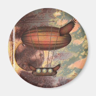 Imán Magnate Steampunk Vintage Airship