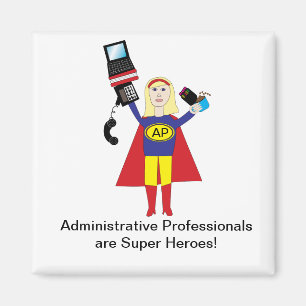 Imán Magnate Super Hero Profesional Administrativo