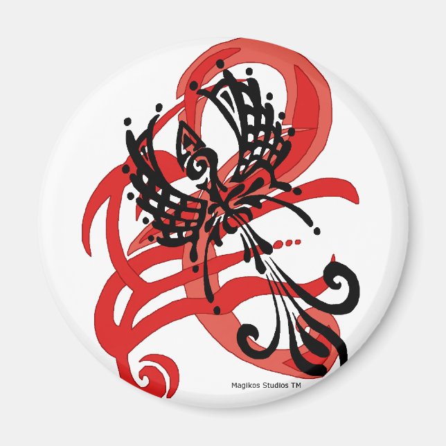 Imán Magnate tribal Raven (Frente)