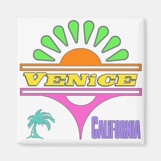 Imán Magnate "Venecia Colorida 1" (Frente)
