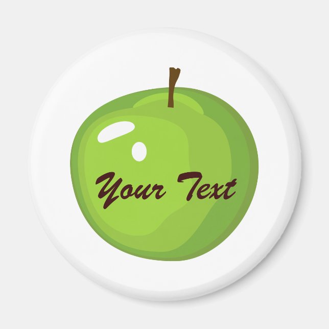Imán Magnate verde de Apple (Frente)