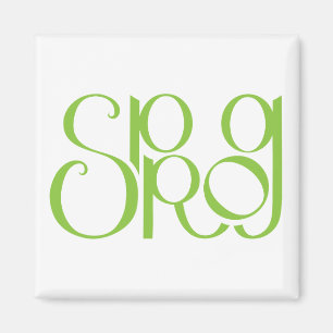 Imán Magnate verde de cal de broche