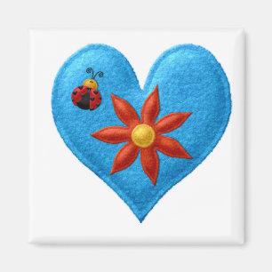 Imán Magnates BLUE HEART Locker, Refrigerador