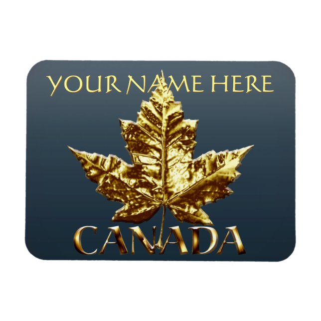 Imán Magnates Canada Fridge Magnet Gold Canada Souvenir (Horizontal)