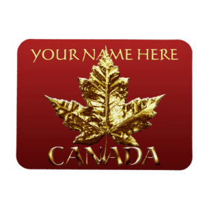 Imán Magnates Canada Fridge Magnet Gold Canada Souvenir