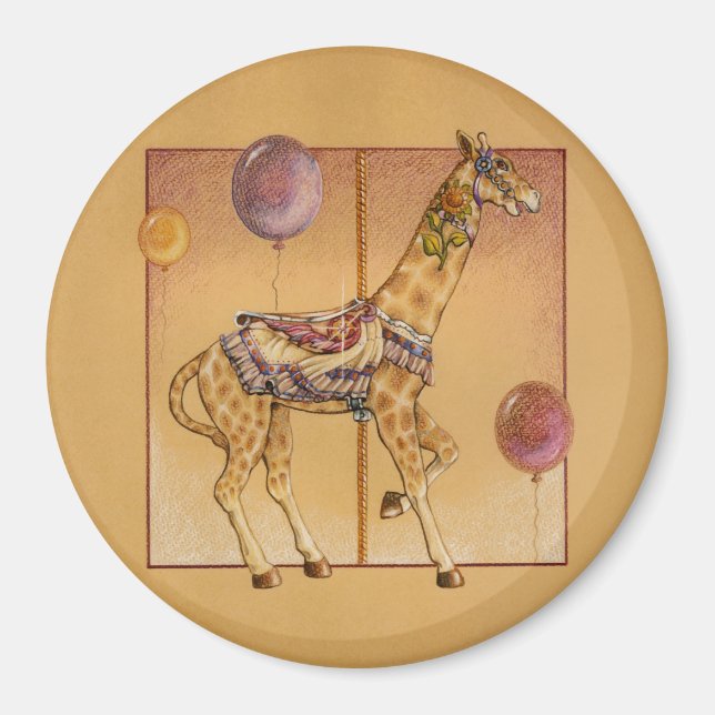 Imán Magnates - Carousel Giraffe (Frente)