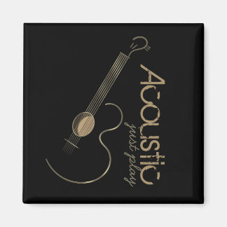 Imán Magnates con logotipo de guitarra acústica