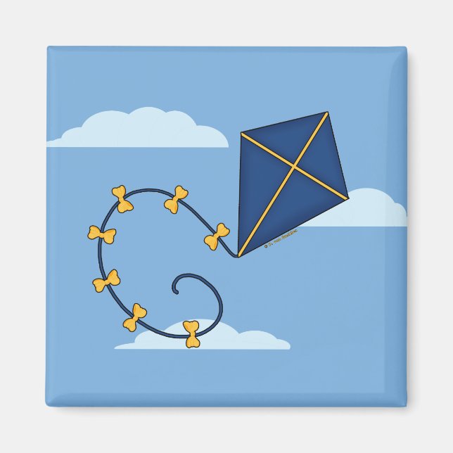 Imán Magnates Cute Blue Kite (Frente)