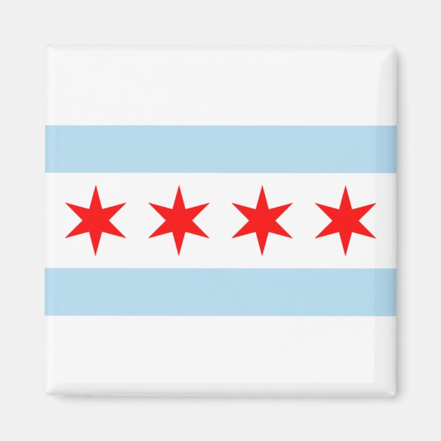 Imán Magnates de Bandera de Chicago (Frente)