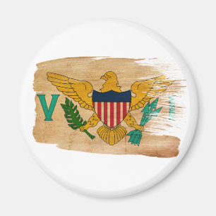 Imán Magnates de bandera de las Islas Vírgenes