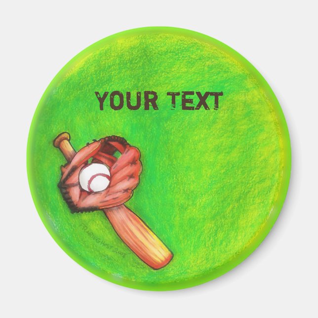 Imán Magnates de béisbol (Frente)