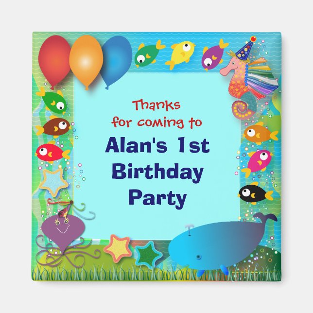 Imán Magnates de cumpleaños: 002 (Frente)