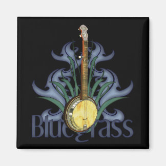 Imán Magnates de diseño de banjo azul