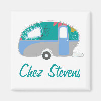 Magnates de diseño de caravanas retro personalizad