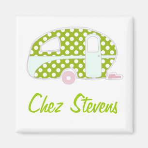 Imán Magnates de diseño de caravanas retro personalizad