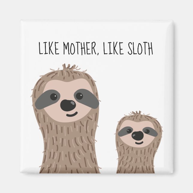 Imán Magnates de espuma de mami y bebé (Frente)