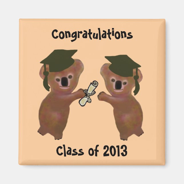 Imán Magnates de graduación de Koala (Frente)