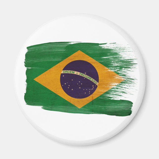Imán Magnates de la bandera de Brasil (Frente)