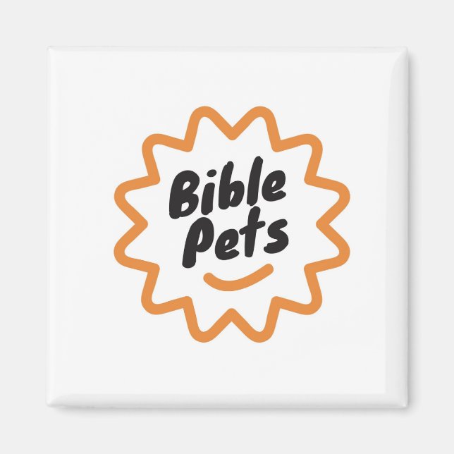 Imán Magnates de Mascotas de la Biblia (Frente)