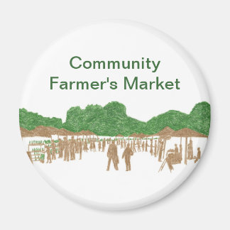 Imán Magnates de mercado de agricultores comunitarios