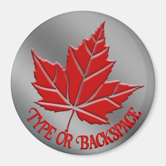 Imán Magnates de recuerdo de Canadá regalo personalizad (Frente)