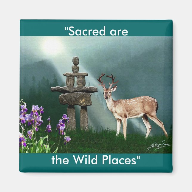 Imán Magnates de regalo para animales salvajes de cierv (Frente)