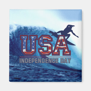 Imán Magnates del Día de la Independencia de los Surfis
